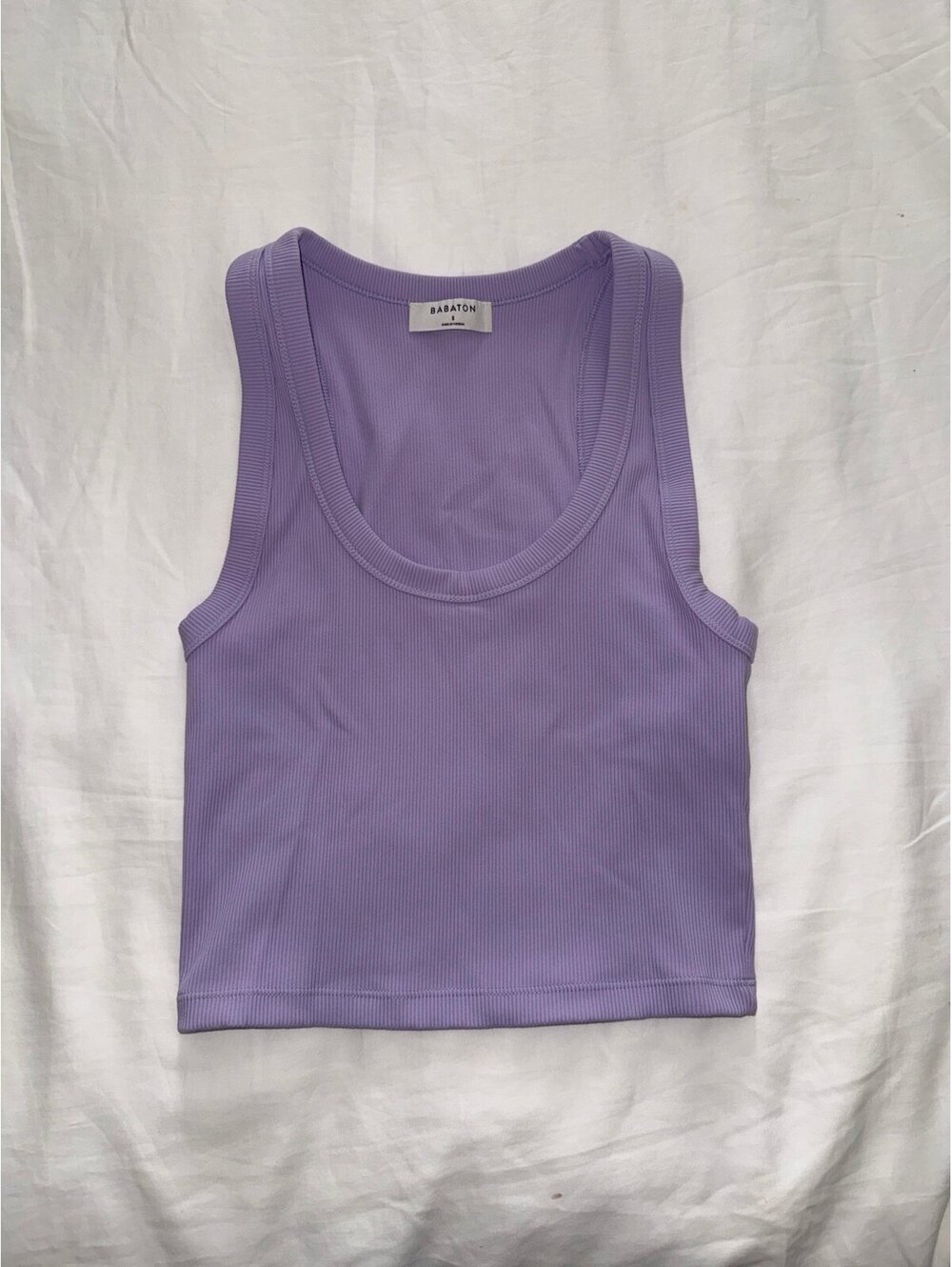 Aritzia Babaton KELSEY FORMARIB TANK Small Lavandin Purple